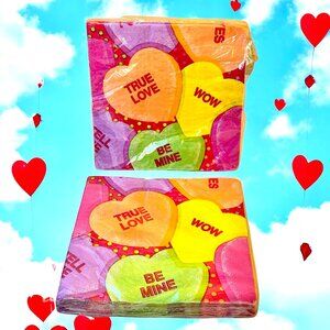 Valentine's Day Paper Luncheon Napkins SWEET TALK Creative Expressions USA 39 ct